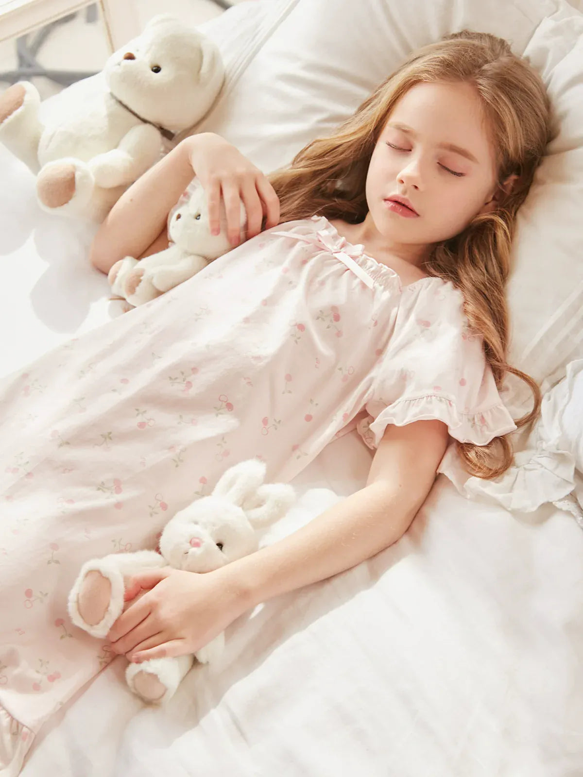 Cute Printed Pajama Dress for Girls