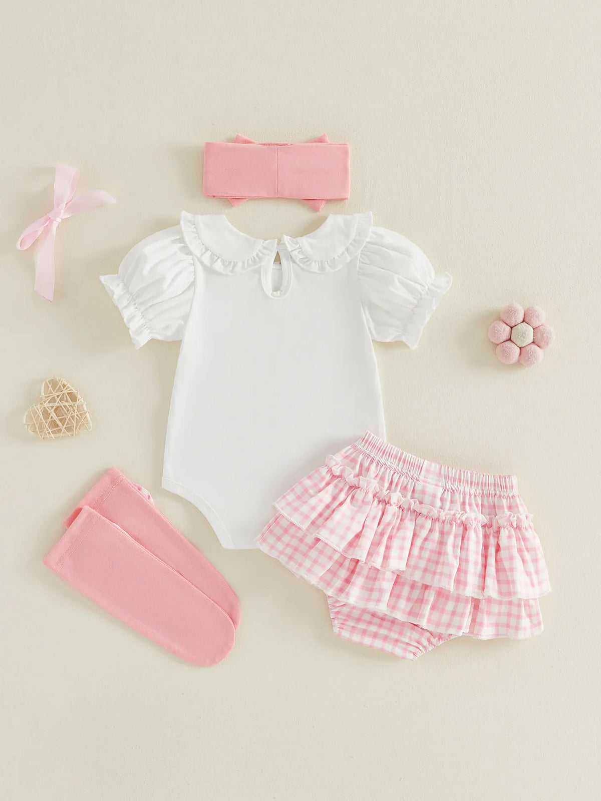 Daddy's Girl Baby 4-Piece Set — Romper, Skirt, Headband & Socks