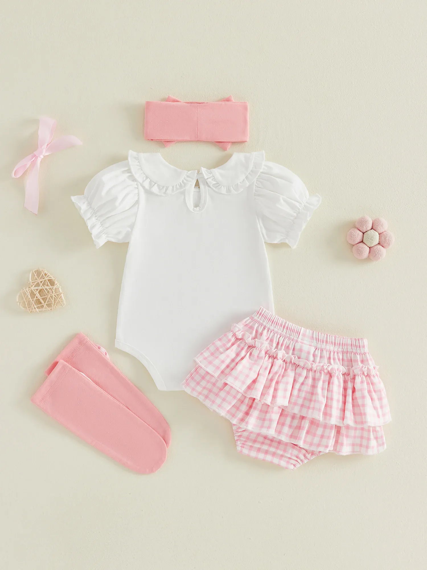 Daddy's Girl Baby 4-Piece Set — Romper, Skirt, Headband & Socks