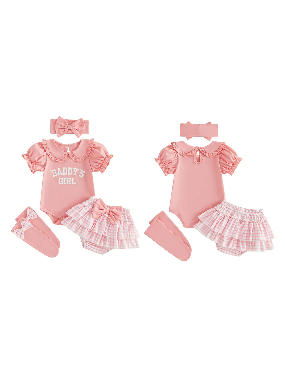 Daddy's Girl Baby 4-Piece Set — Romper, Skirt, Headband & Socks