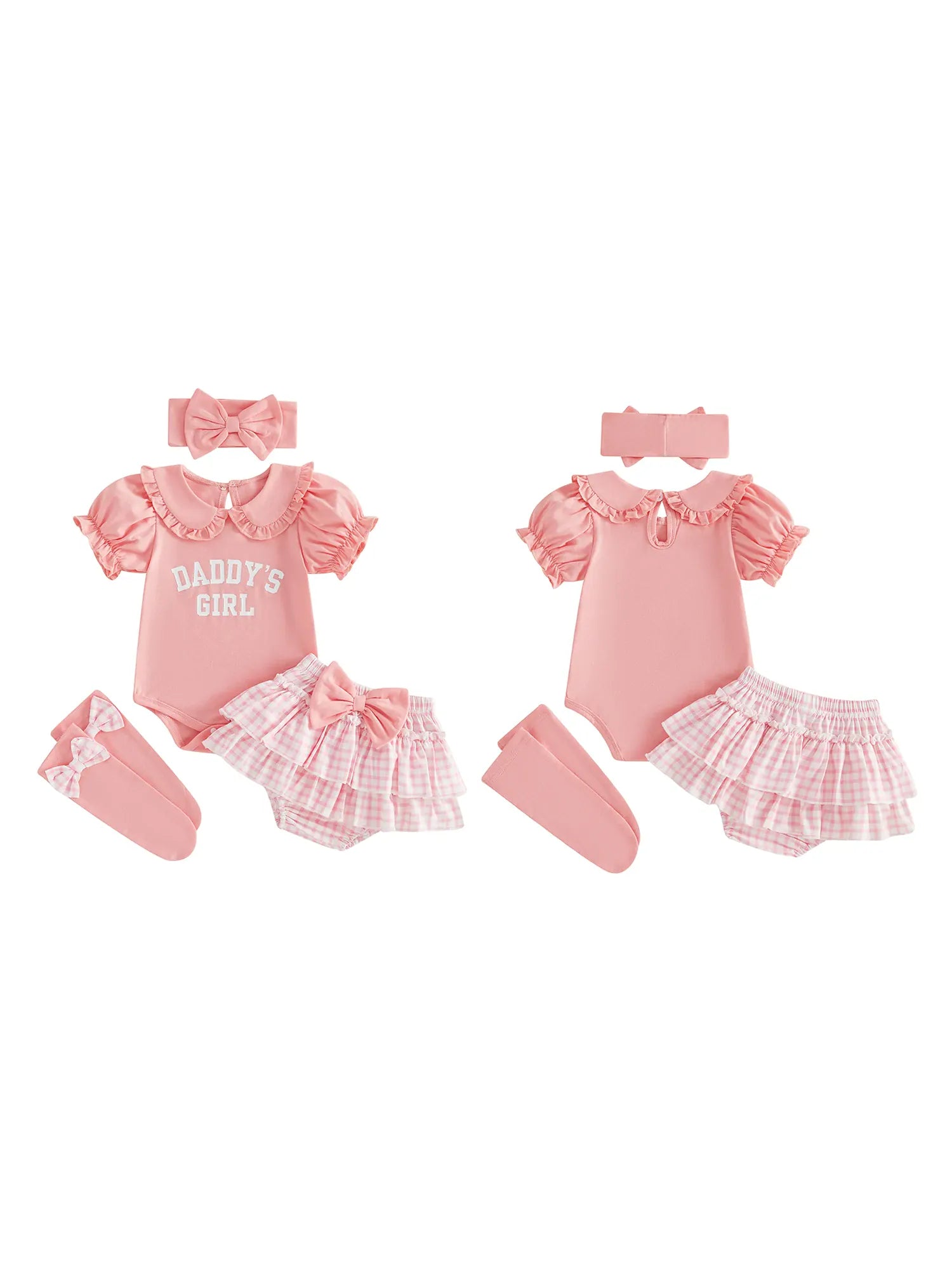 Daddy's Girl Baby 4-Piece Set — Romper, Skirt, Headband & Socks