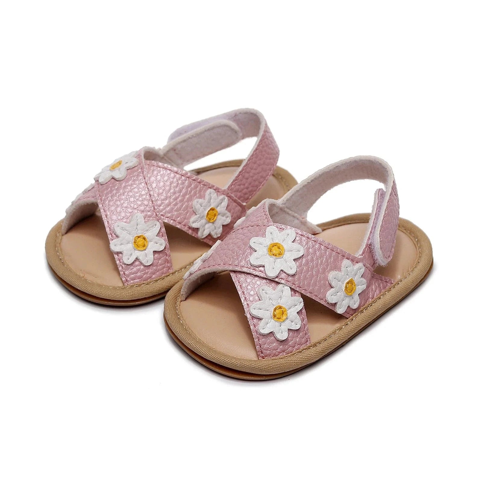 shoes Pink / 0-6M Daisy Crib Prewalker Sandals