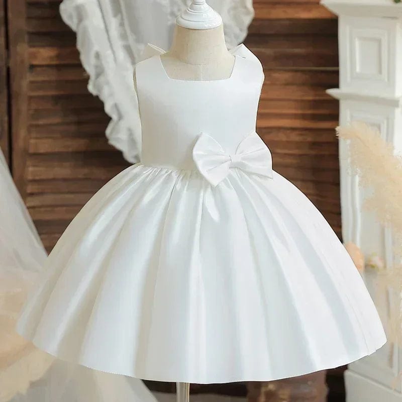 Elegant Bow Girls Dress