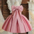 Pink / 5T Elegant Bow Girls Dress