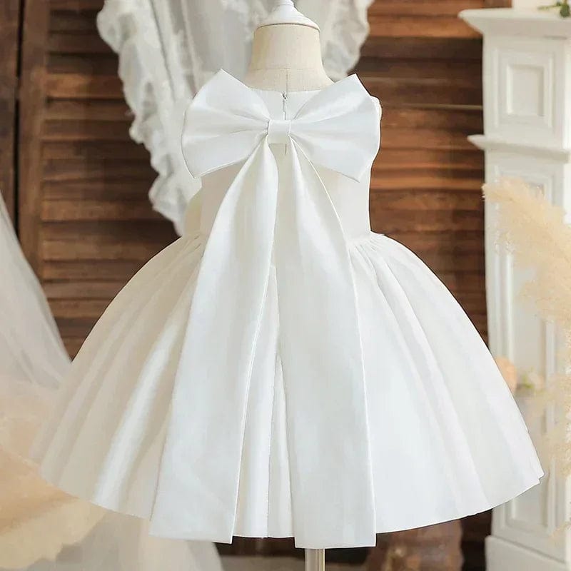 Elegant Bow Girls Dress