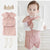 Elegant Pink Baby Tuxedo Baptism and Party Outfit