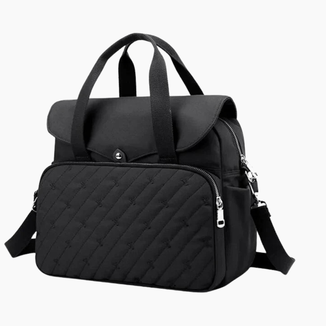 Elegant Black Quilted Diaper Bag Amazon.com: LOVEVOOK Diaper Bag Backpack with 2 Cubes  main image 4