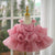 Dark Pink / 6-12M Elegant Rosette Design Dress