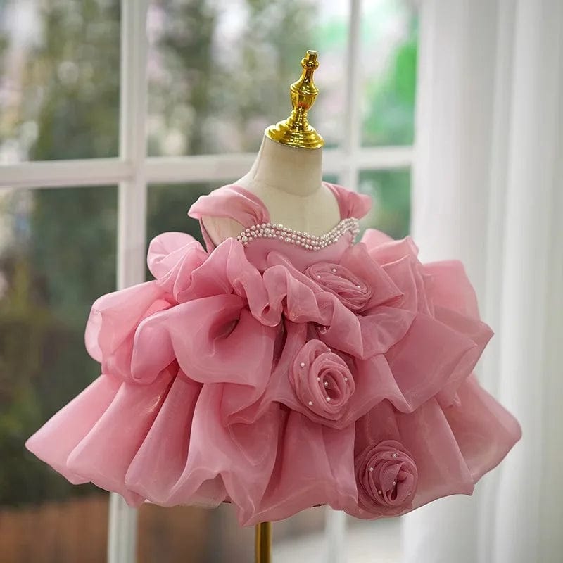 Elegant Rosette Design Dress