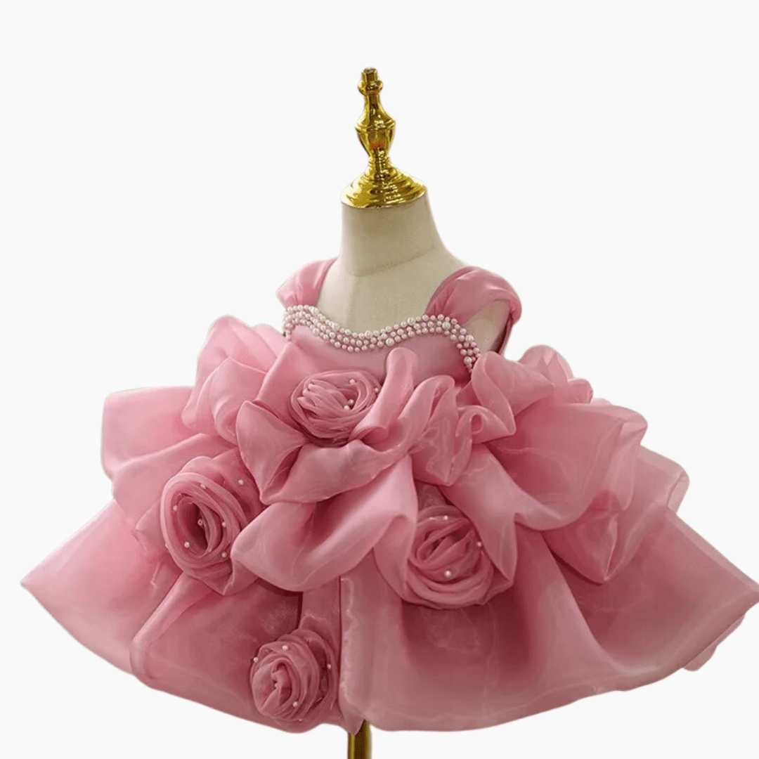 Elegant Rosette Design Dress