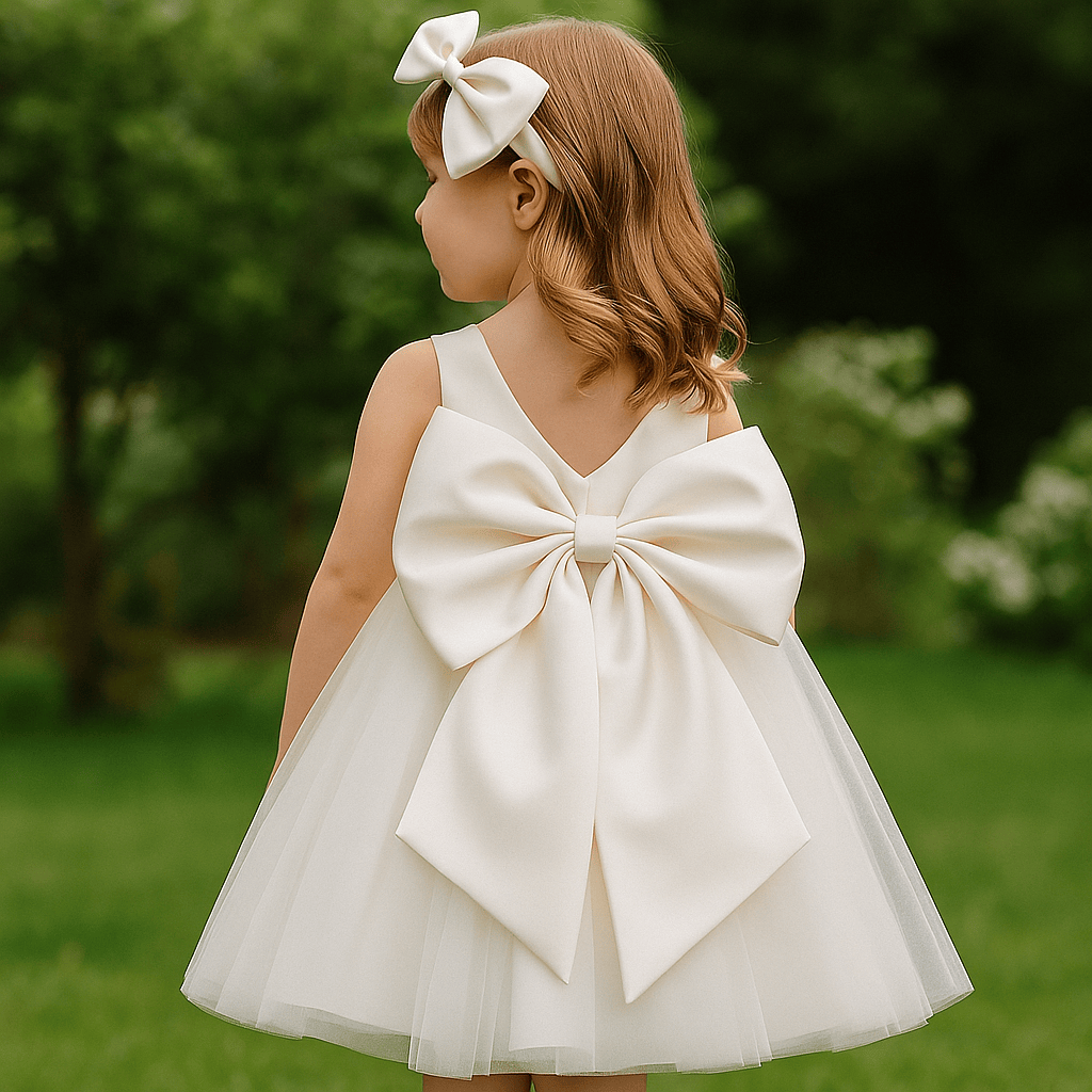 Girl's Clothing Elegant White Flower Girl Dress
