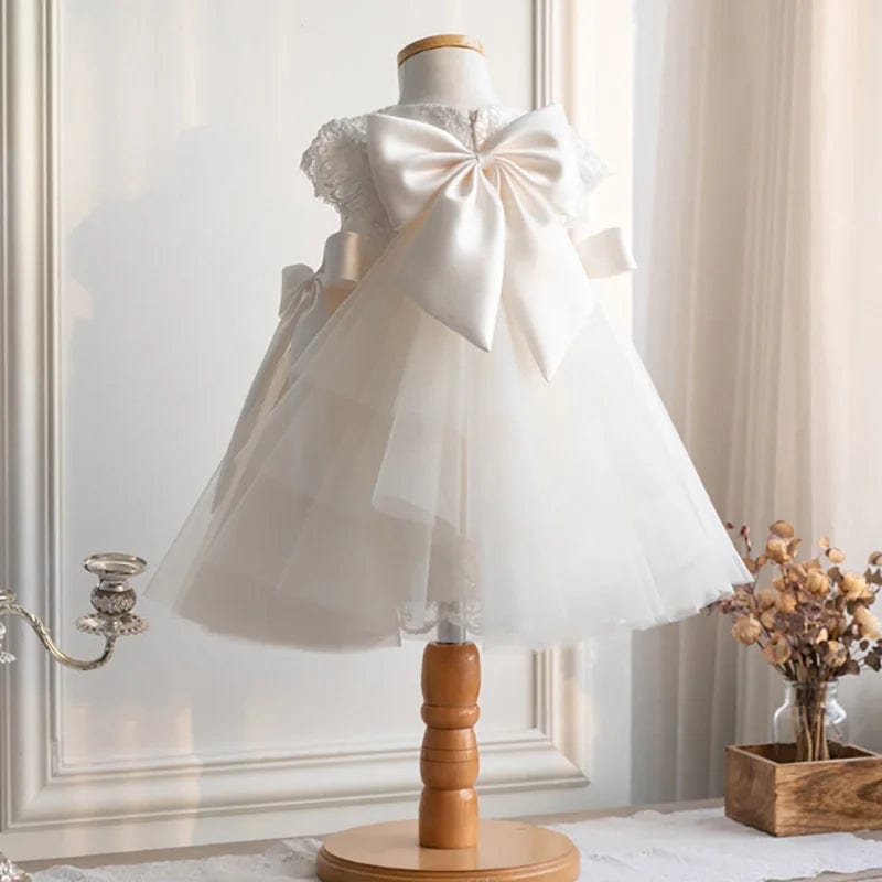 Girl's Clothing Elegant White Flower Girl Dress