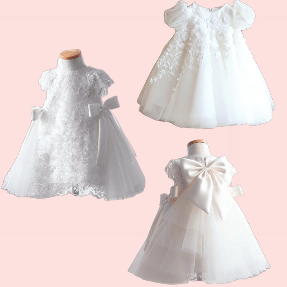 Girl's Clothing Elegant White Flower Girl Dress