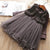 Coffee / 12-24M Elegant Winter Princess Dress for Girls