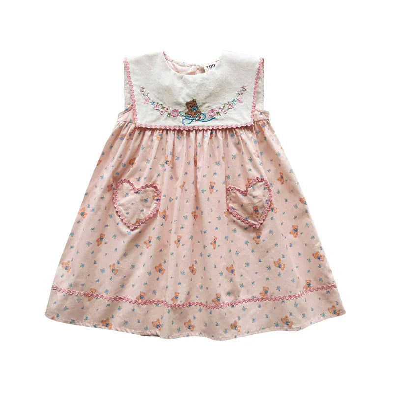 Embroidered Floral Princess Dress