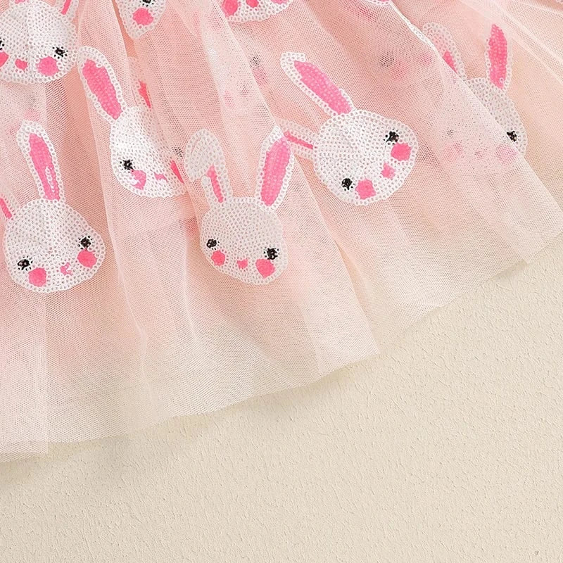 Embroidered Top and Bunny Tulle Skirt