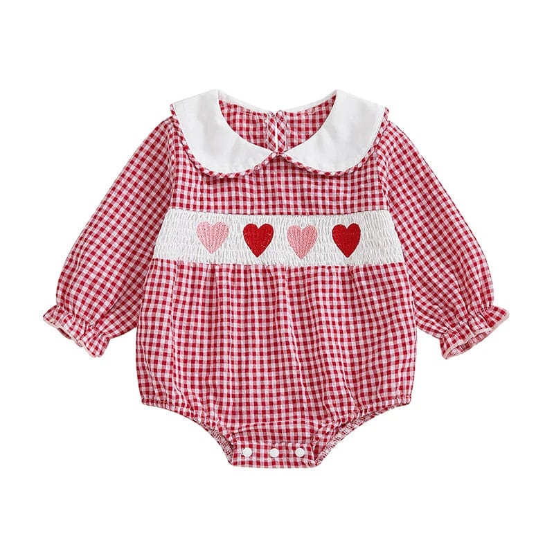 Embroidery Love Heart Smocked Bubble