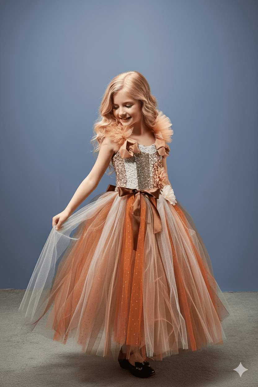 Fairy Gown with Sequin Bodice and Tulle Skirt