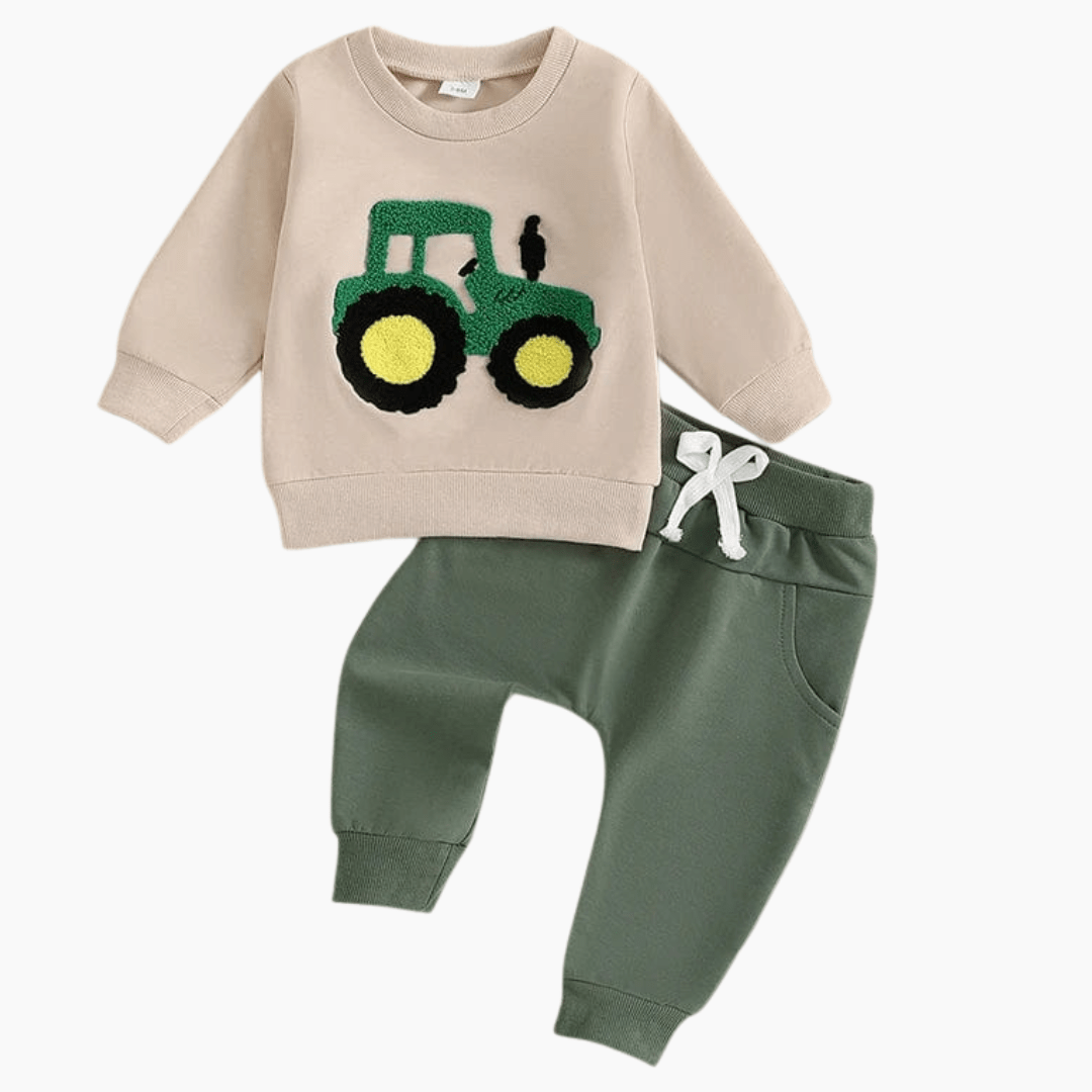 Farm Themed Toddler Sweater and Jogger Set