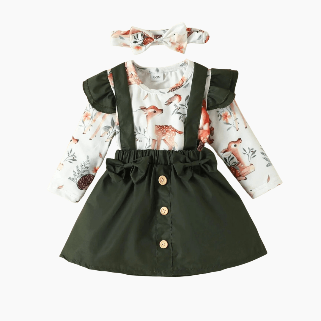 Romper with skirt clearance kit