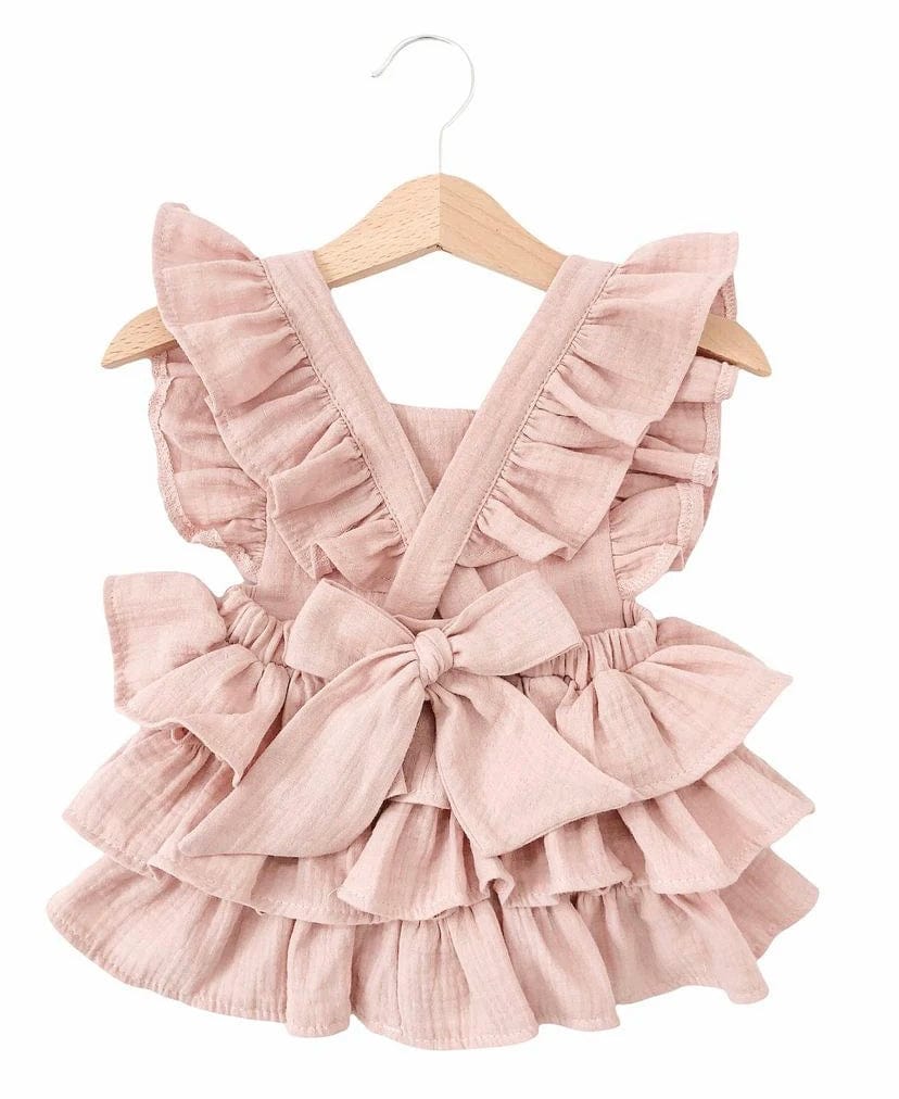 pink / 12M(80) Floral Criss-Cross Romper