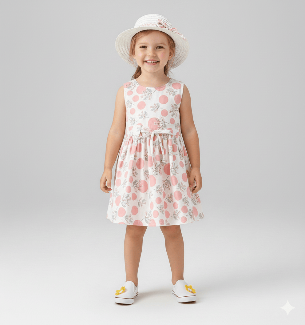 Girl's Clothing Floral Girl Sleeveless Dress