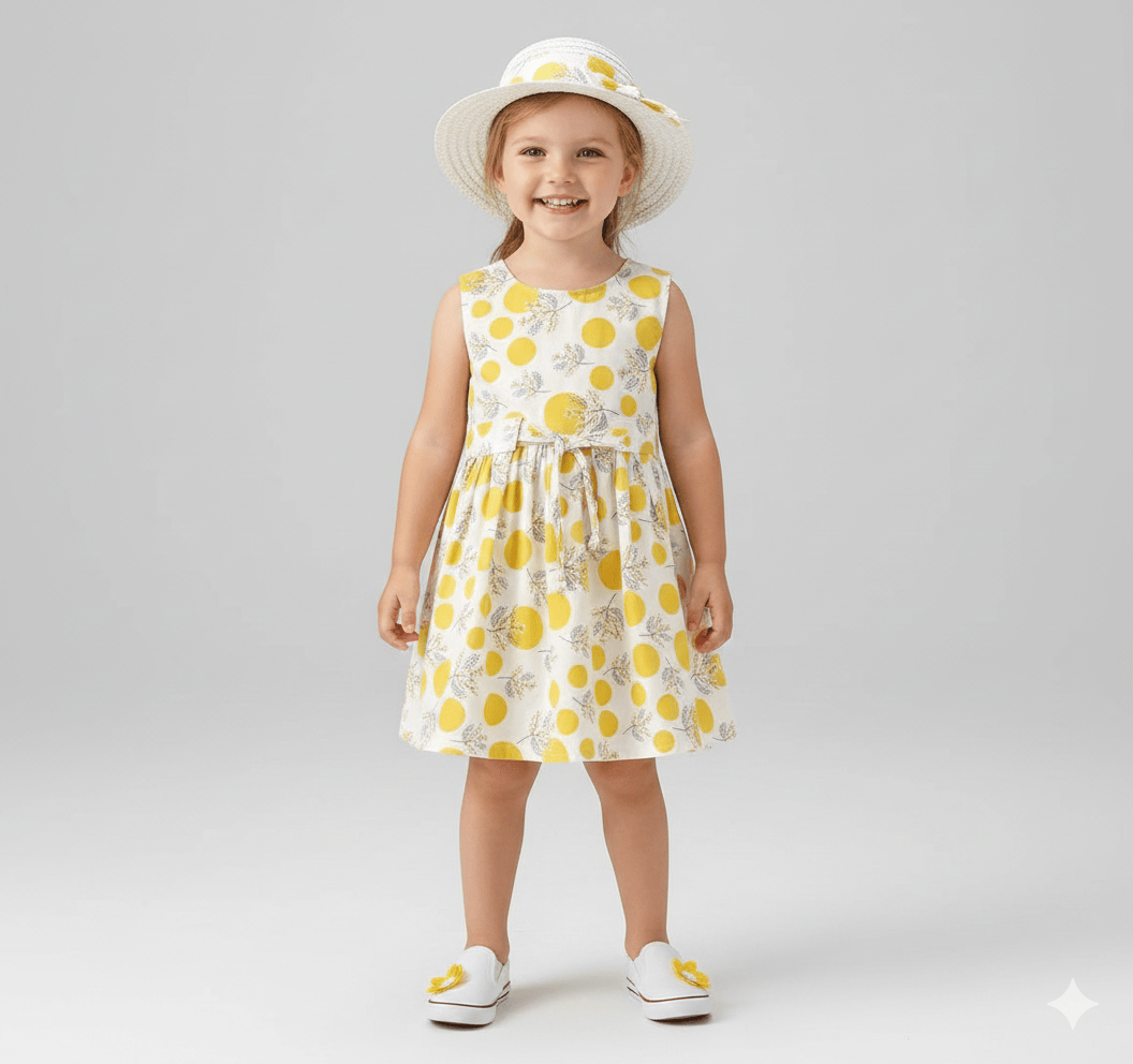 Girl's Clothing Floral Girl Sleeveless Dress