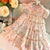 Floral Ruffle Tiered Girls Dress