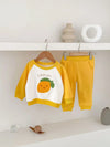 lemon / 9M Fruit Pattern Girls Sweatshirts
