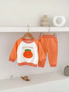 orange / 9M Fruit Pattern Girls Sweatshirts