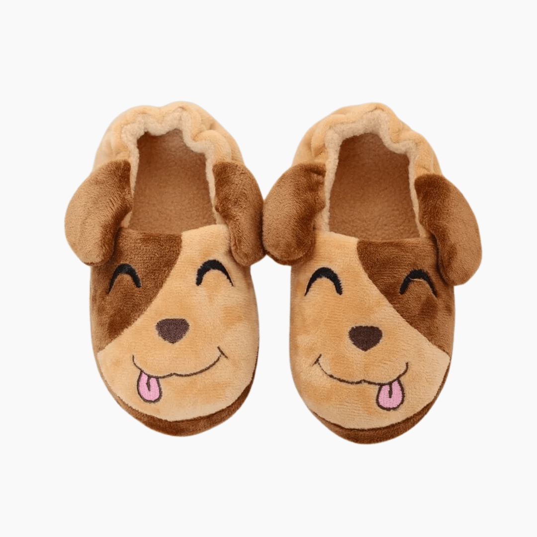 Fun Cartoon Dog Kids Slippers