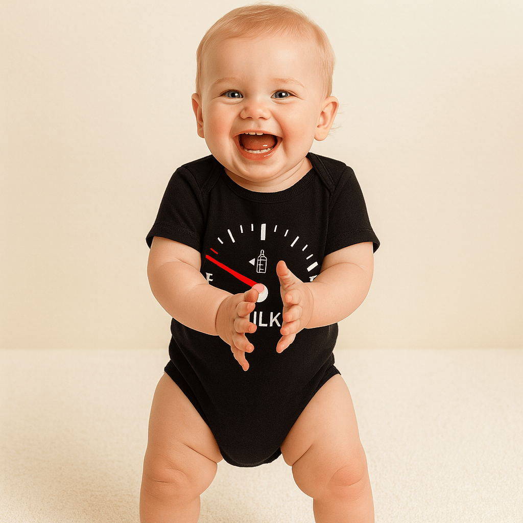 Funny Milk Gauge Baby Onesie