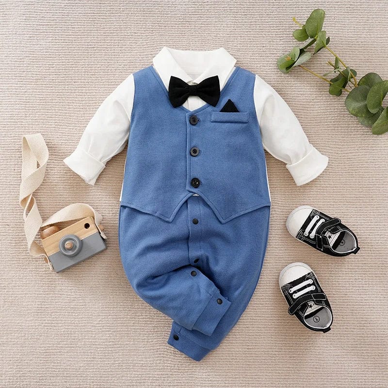 Blue / 0-3M Gentleman Handsome Party