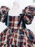 Girl Brown Plaid Vintage