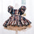 only dress / 2T Girl Brown Plaid Vintage