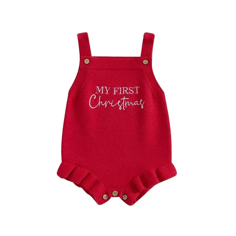 Red / 0-3M Girl Corduroy Bodysuit