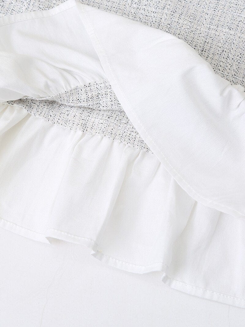 Girl Dresses Sweet Patchwork Ruffles L