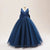 dark blue / size 6 Girl Long White Bridesmaid Dresses