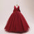 dark red / size 10 Girl Long White Bridesmaid Dresses