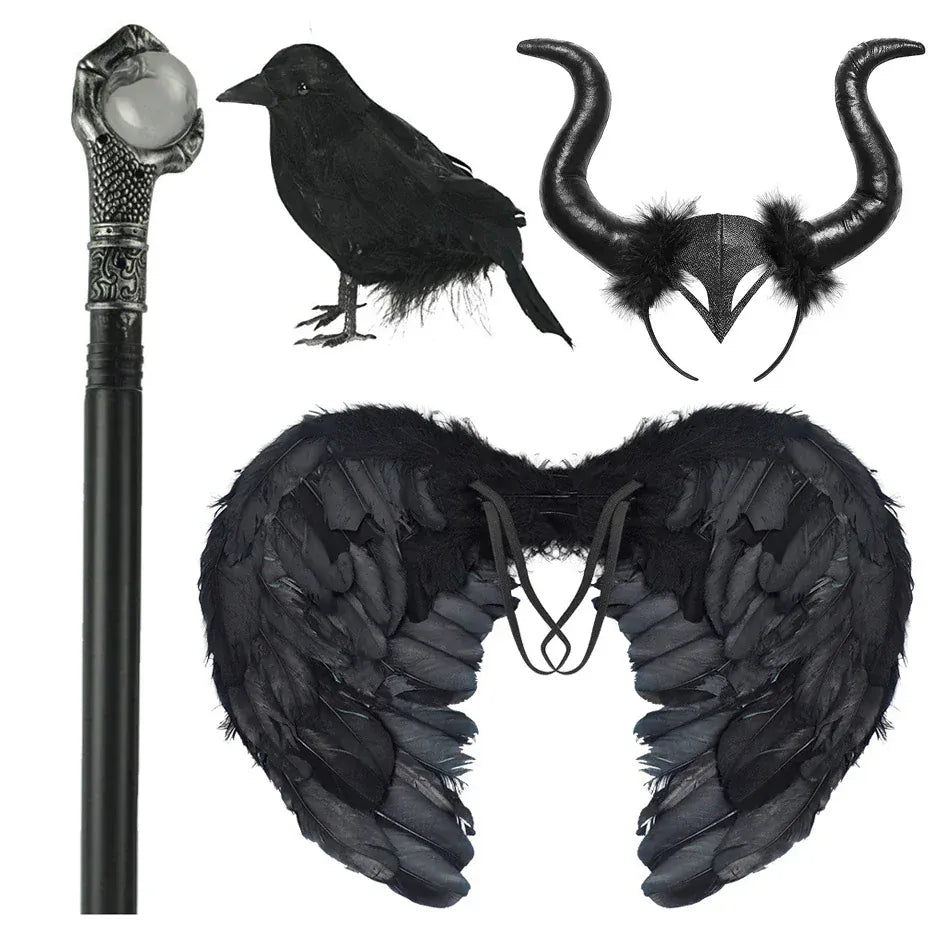 Girl's Dark Fairy Costume