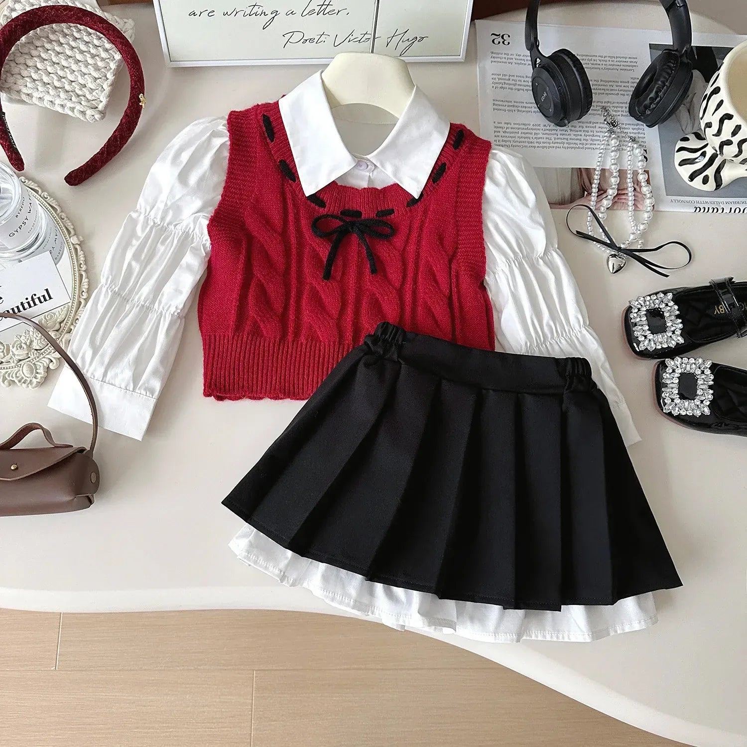 3Pcs / 2T Girls 3 Piece Fall Outfit Set