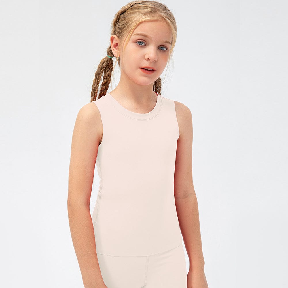 Cherry Blossom Pink / 5-6T Girls’ Active Yoga Tank Top