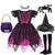 6PCS Set5 / 7-8T Girls Bat Costume Set