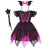 3PCS Set1 / 4-5T Girls Bat Costume Set