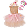 Candy Dress Set B / 5-6T Girls Birthday Party Candy Dress