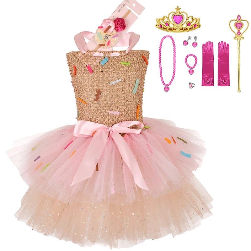 Candy Dress Set D / 11-12T Girls Birthday Party Candy Dress