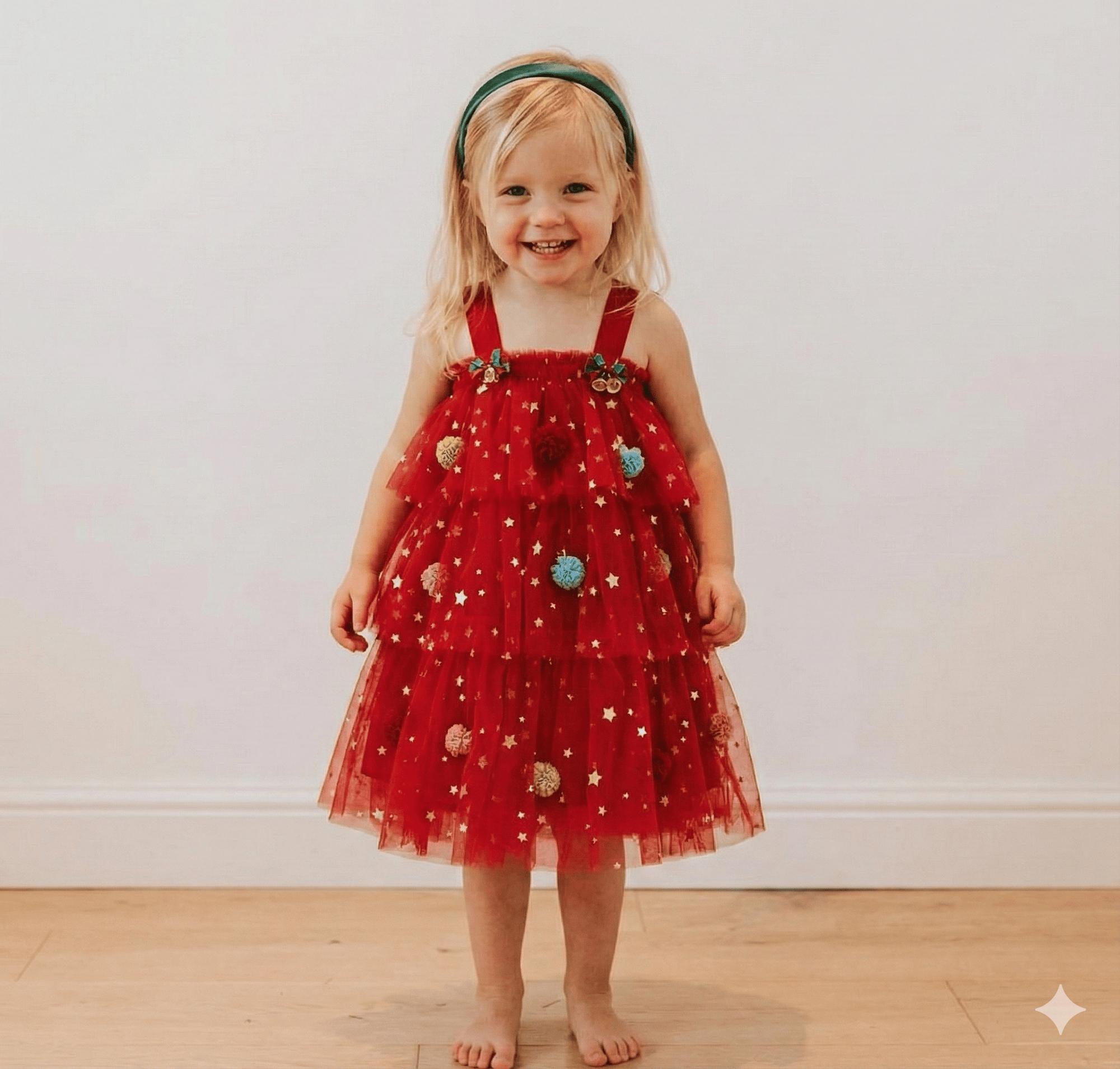 Girls Christmas Tree Dress