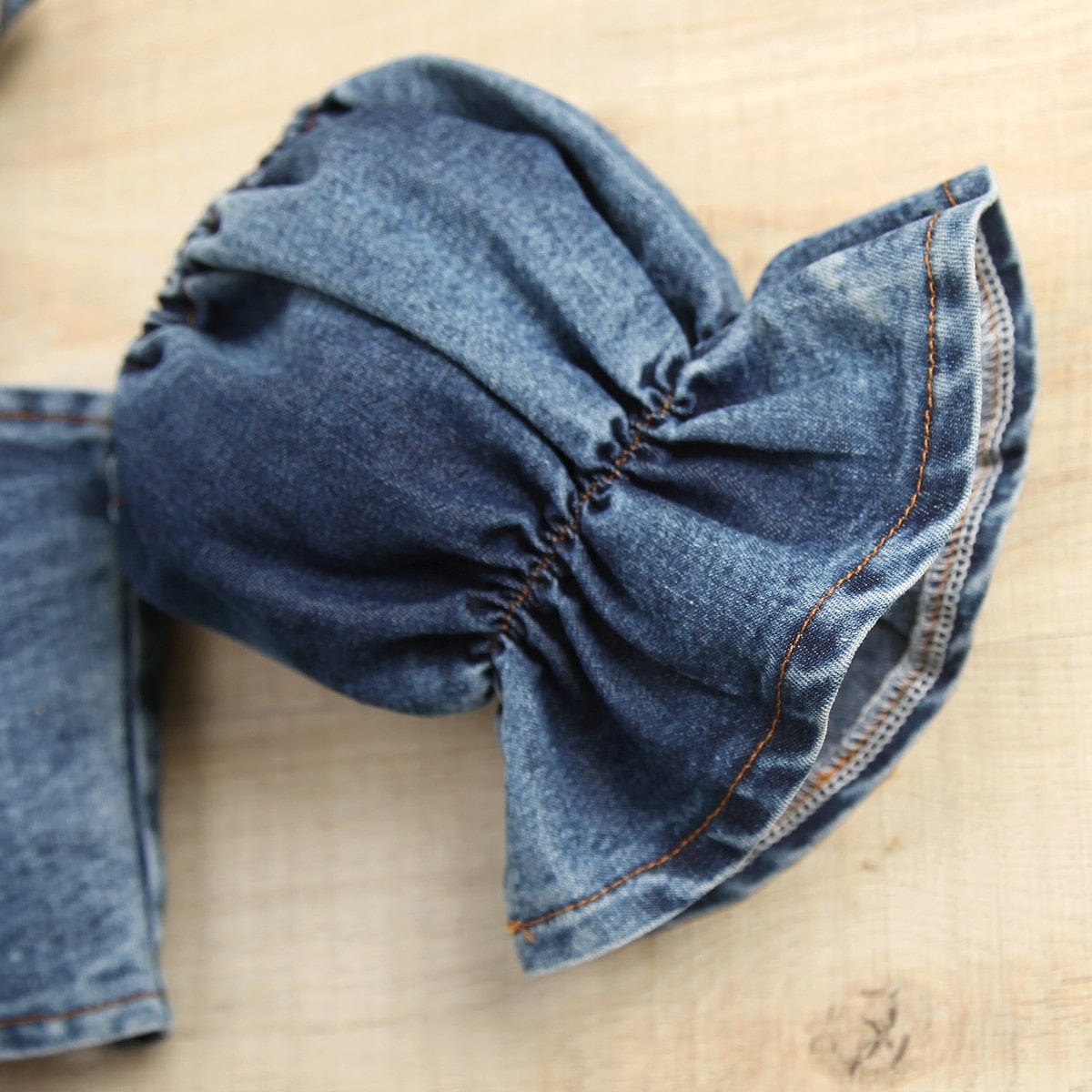 Girls Denim Shorts Set