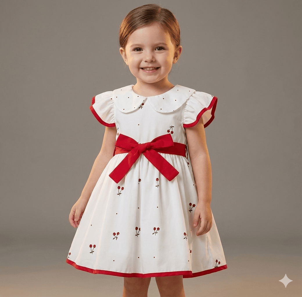 Girls Floral Print Dress