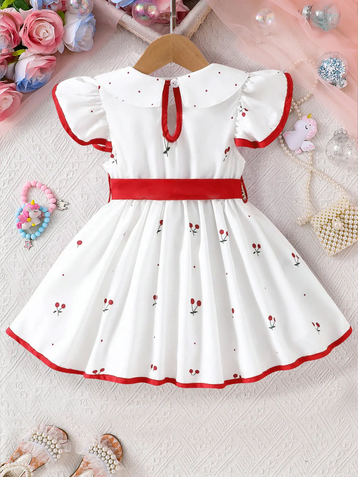 Girls Floral Print Dress